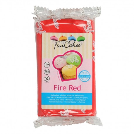 Pâte à sucre Rouge FunCakes - 250 gr