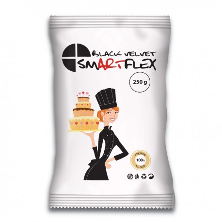 Pâte à sucre Smartflex Noire 250gr Pâte à sucre Smartflex Noire 250gr