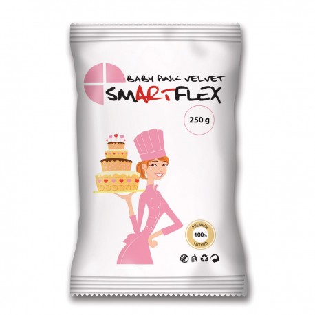 Pâte à sucre Smartflex Rose 250gr Pâte à sucre Smartflex Rose 250gr