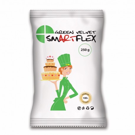 Pâte à sucre Smartflex Verte 250gr Pâte à sucre Smartflex Verte 250gr