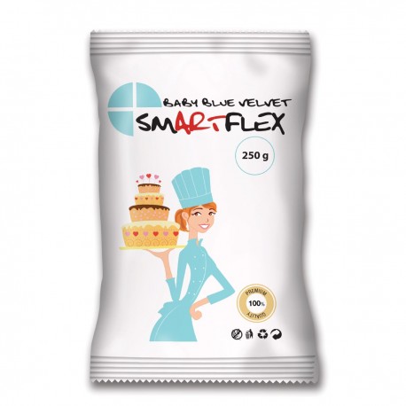 Pâte à sucre Smartflex Bleue claire 250gr Pâte à sucre Smartflex Bleue claire 250gr