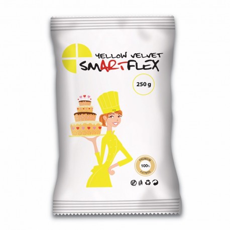 Pâte à sucre Smartflex Jaune 250gr