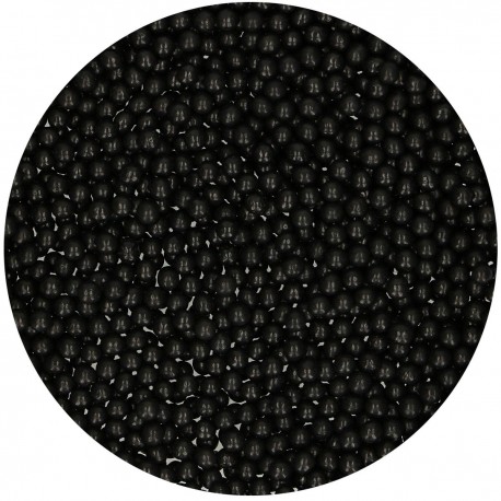 Perles en sucre Noires 4mm