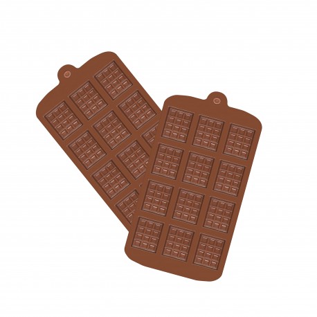 Moule Mini Tablette de Chocolat x12 Moule Mini Tablette de Chocolat x12
