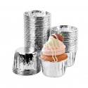 Caissettes cirées à CupCakes Argentés x 20
