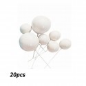 Boules déco blanches x20