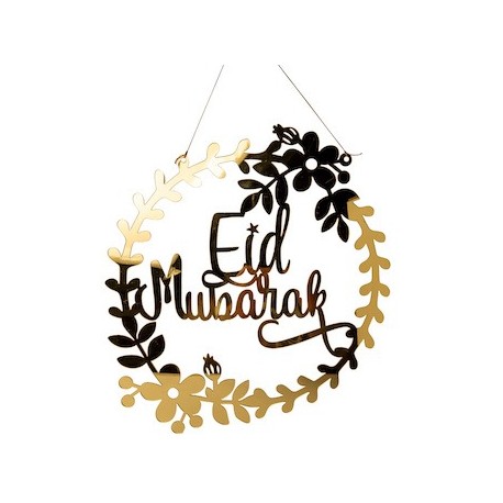 Couronne Fleurie "Eid Mubarak"