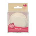 Caissettes Cupcakes blanches x48