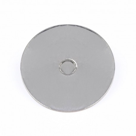 Cake Board Rond Perforé - Argent 12,5cm pk/10
