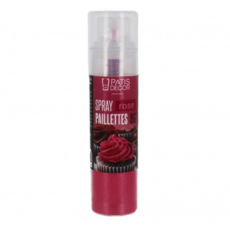 Spray à paillettes Rose 8g