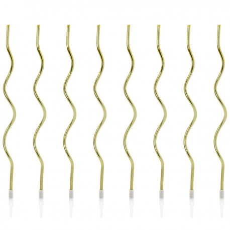 Bougies Or PartyDeco pk/8
