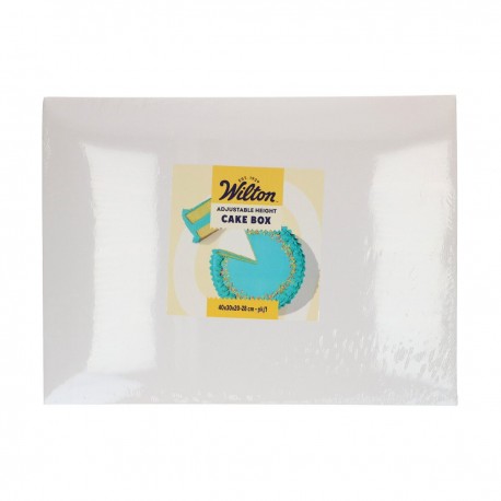 Boîte à gâteaux réglable 40×30×20–28cm (hauteur ajustable)