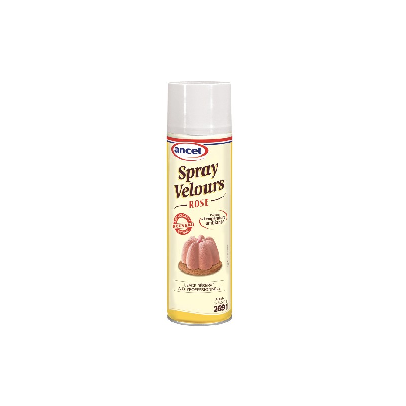 Spray comestible effet velours rose 150ml Sweetkolor - Au bonheur du gateau